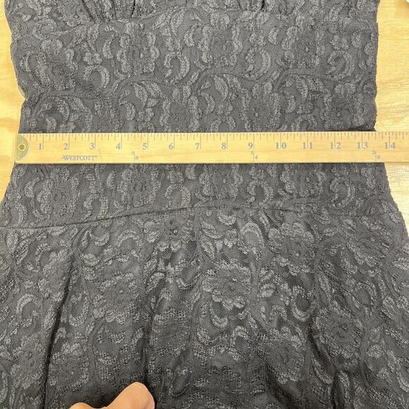 Vintage Mariage Lace Hi Low Maxi Dress Size 6 Black Lace Bohemian Whimsigoth - Picture 14 of 15